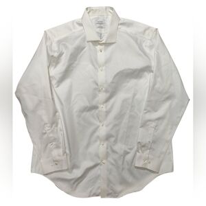 Calvin Klein Men's Slim Tall Infinite Non Iron Dress Shirt Size 18.5 36/37